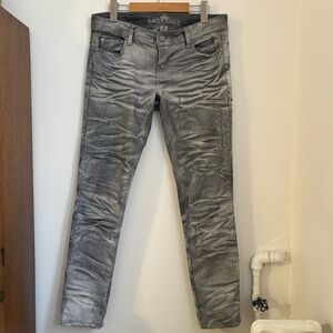 Almost Famous grey graphic skinny jeans